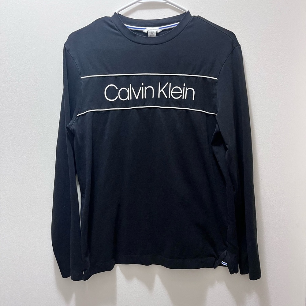 Vintage: Calvin Klein Black Men's (or unisex) Long Sleeve Shirt